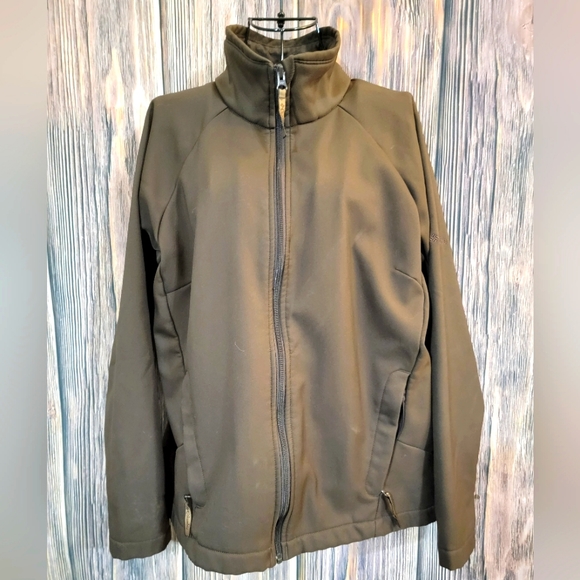 Columbia LG brown Swearer Jacket - Picture 1 of 5
